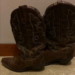 Laredo Tan Leather Cowboy Boots Women’s size 10W